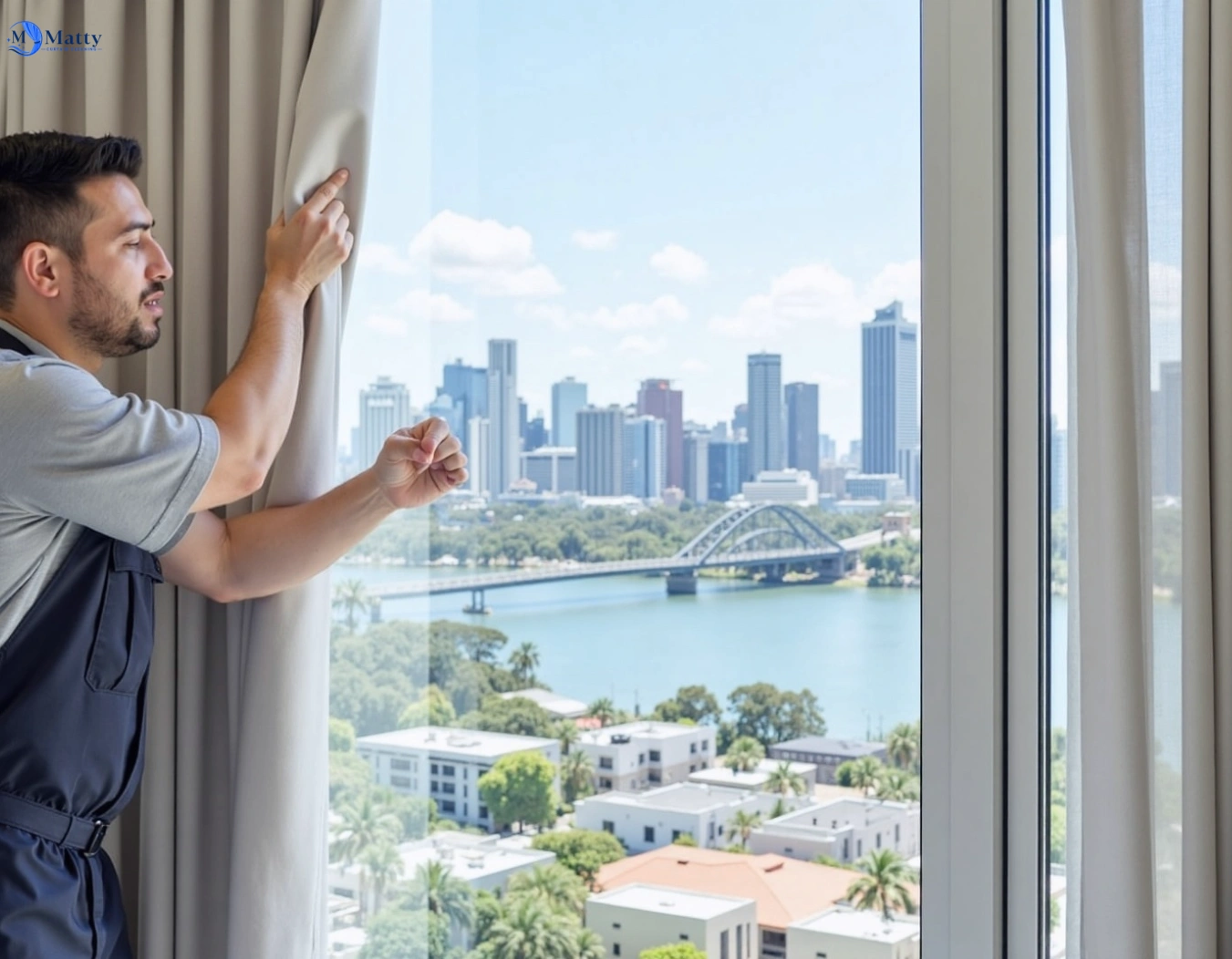 Professional curtain steam cleaning service woonona-nsw QLD by Matty Curtain Cleaning